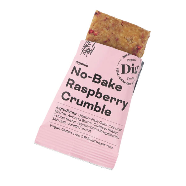 Himbeer Crumble &ndash; Bio-Hygge-Snack, vegan & glutenfrei, 35 g (DIG)